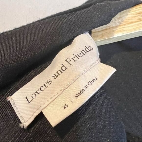 Lovers + Friends Black Electra Goth Bodysuit XS Quiet Luxury Balletcore - Picture 3 of 4